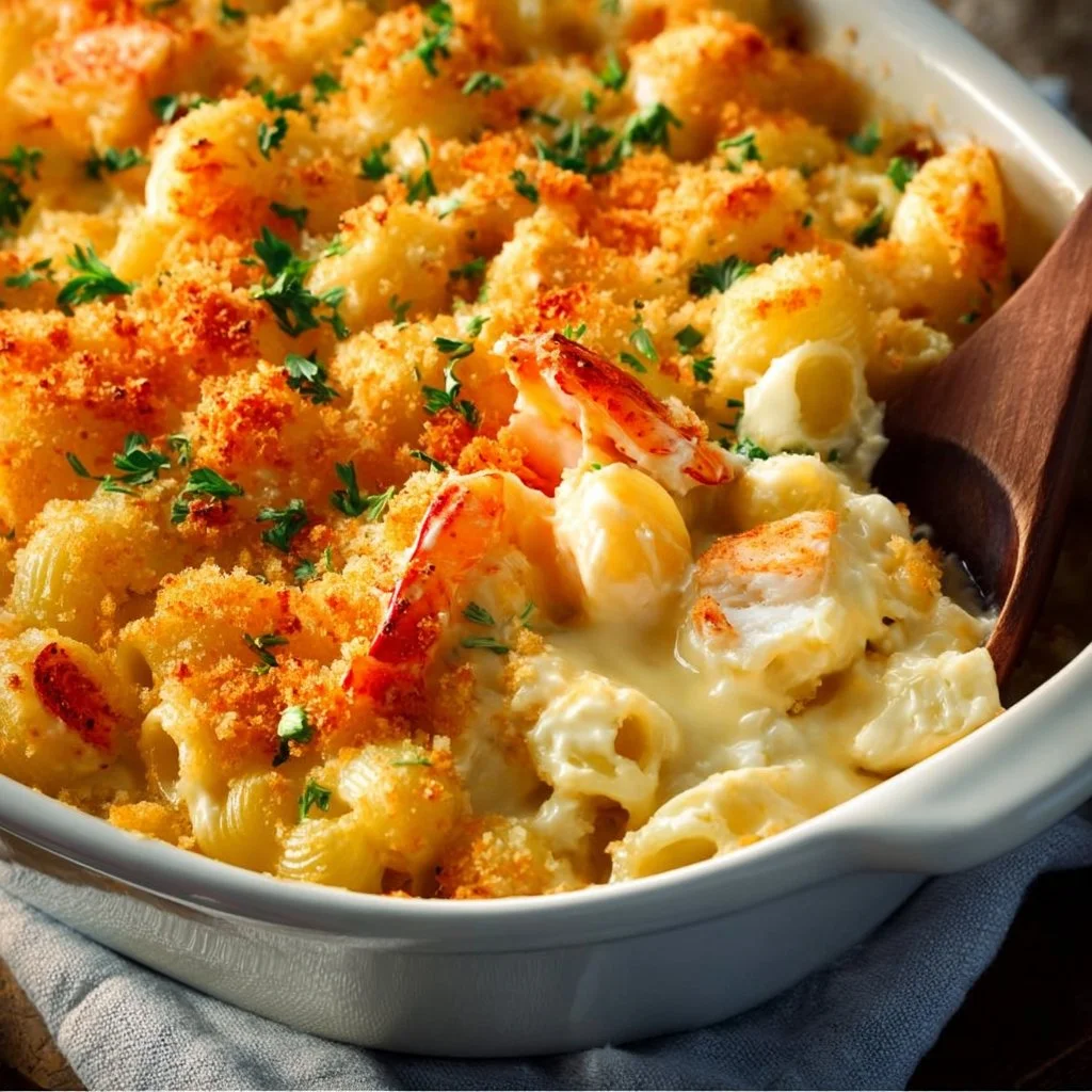 Creamy Langostino Lobster Mac and Cheese with Brie