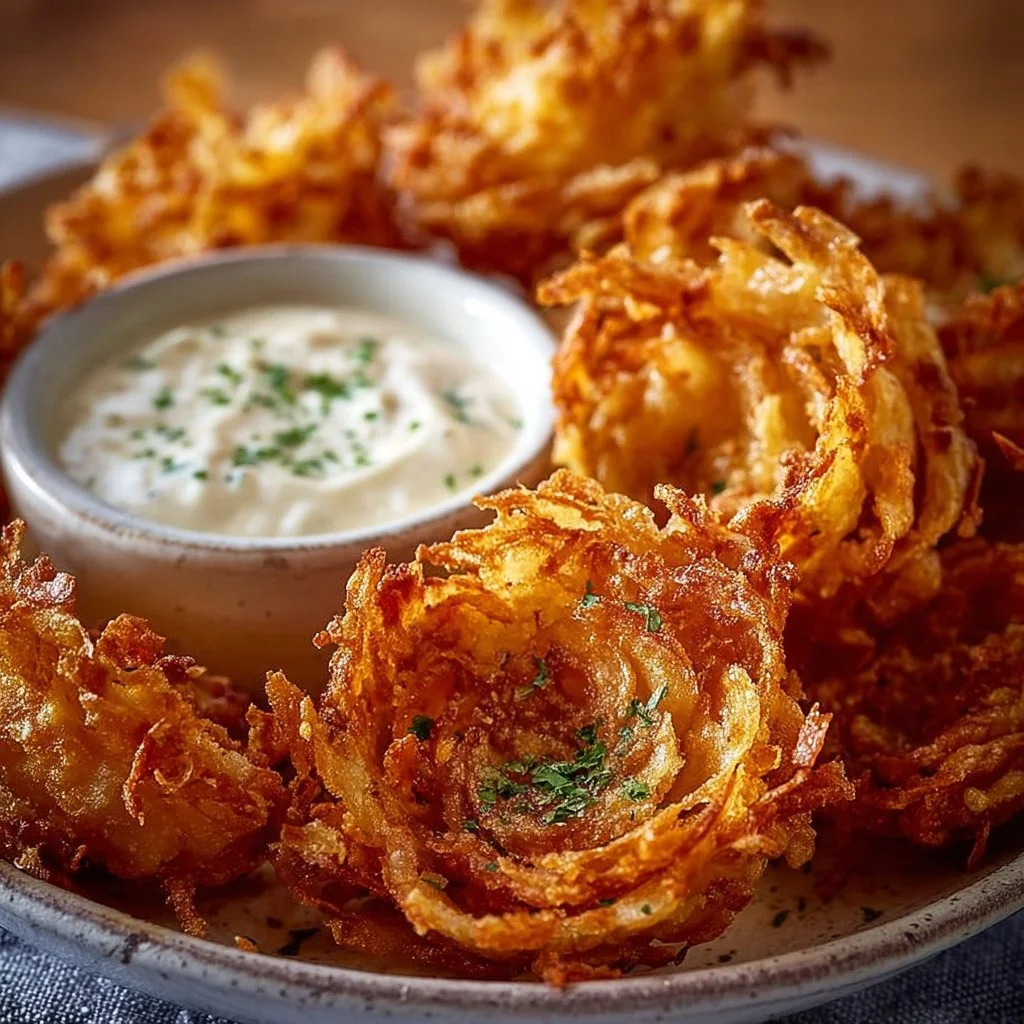 Crispy Mini Bloomin' Onions & Creamy Ranch Dip