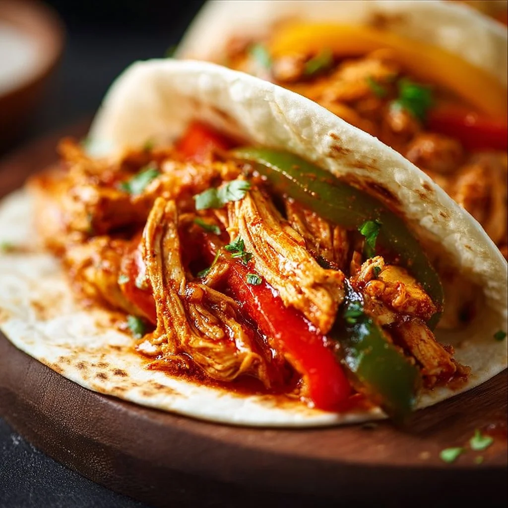 Easy Crockpot Chicken Fajitas