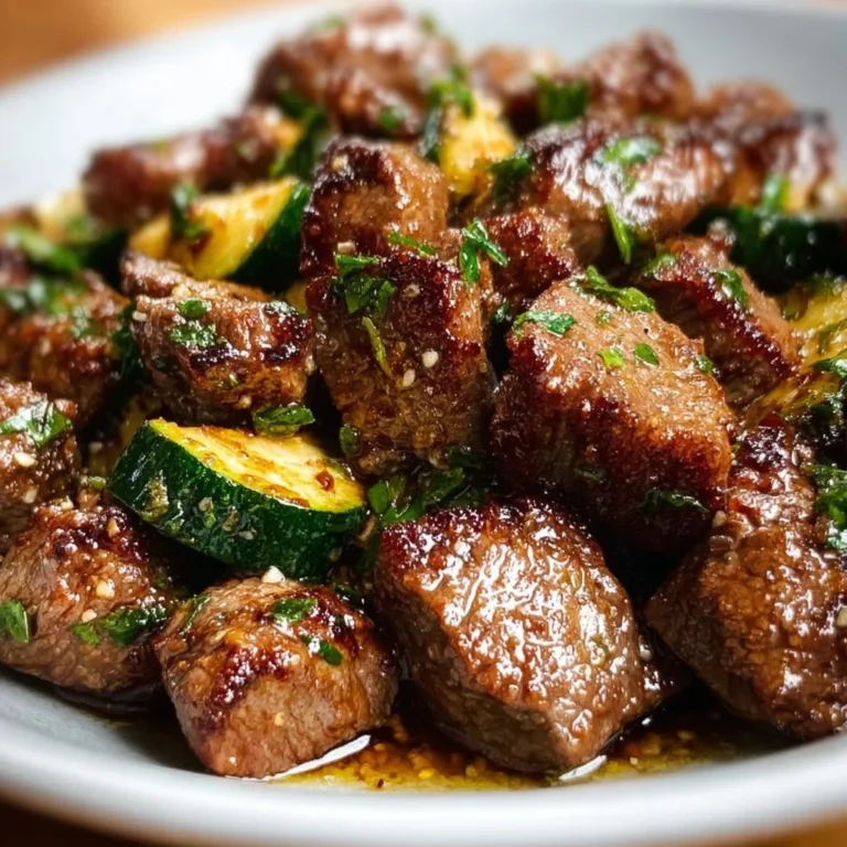 Delicious garlic butter steak bites cooked to perfection