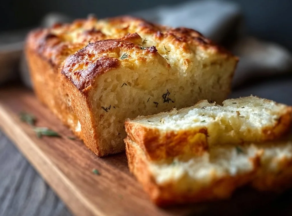 Homemade gluten-free potato bread fresh from the oven