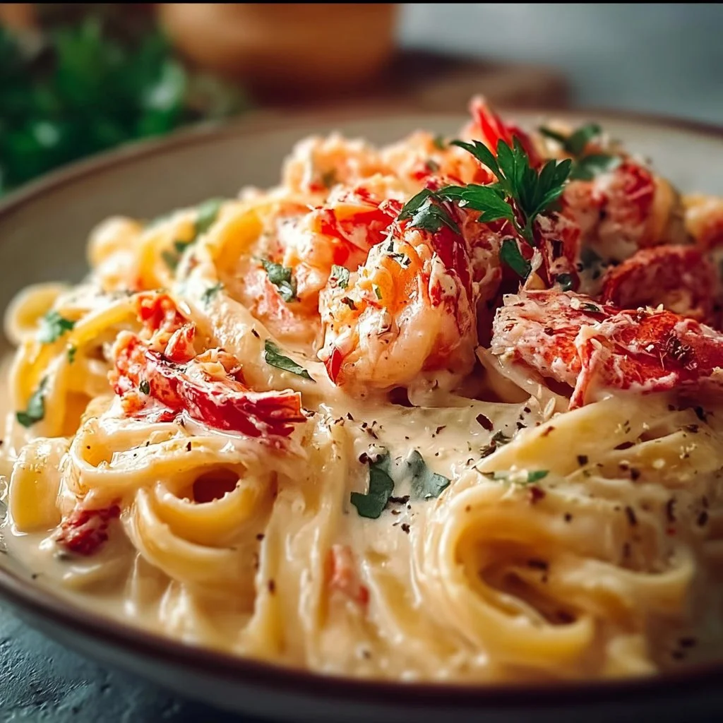 Gourmet Lobster Pasta in a Creamy Dream Sauce