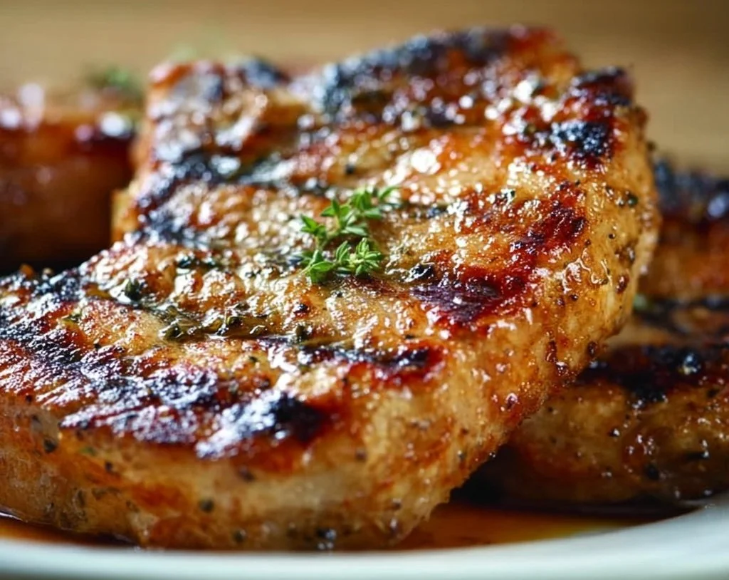 Grilled Boneless Pork Chops