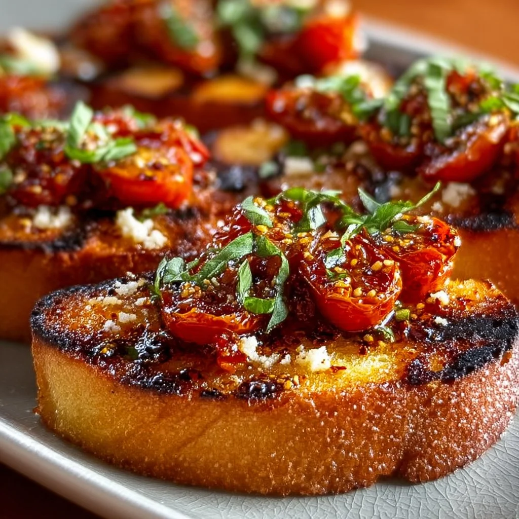 Grilled Tuscan Garlic Bruschetta