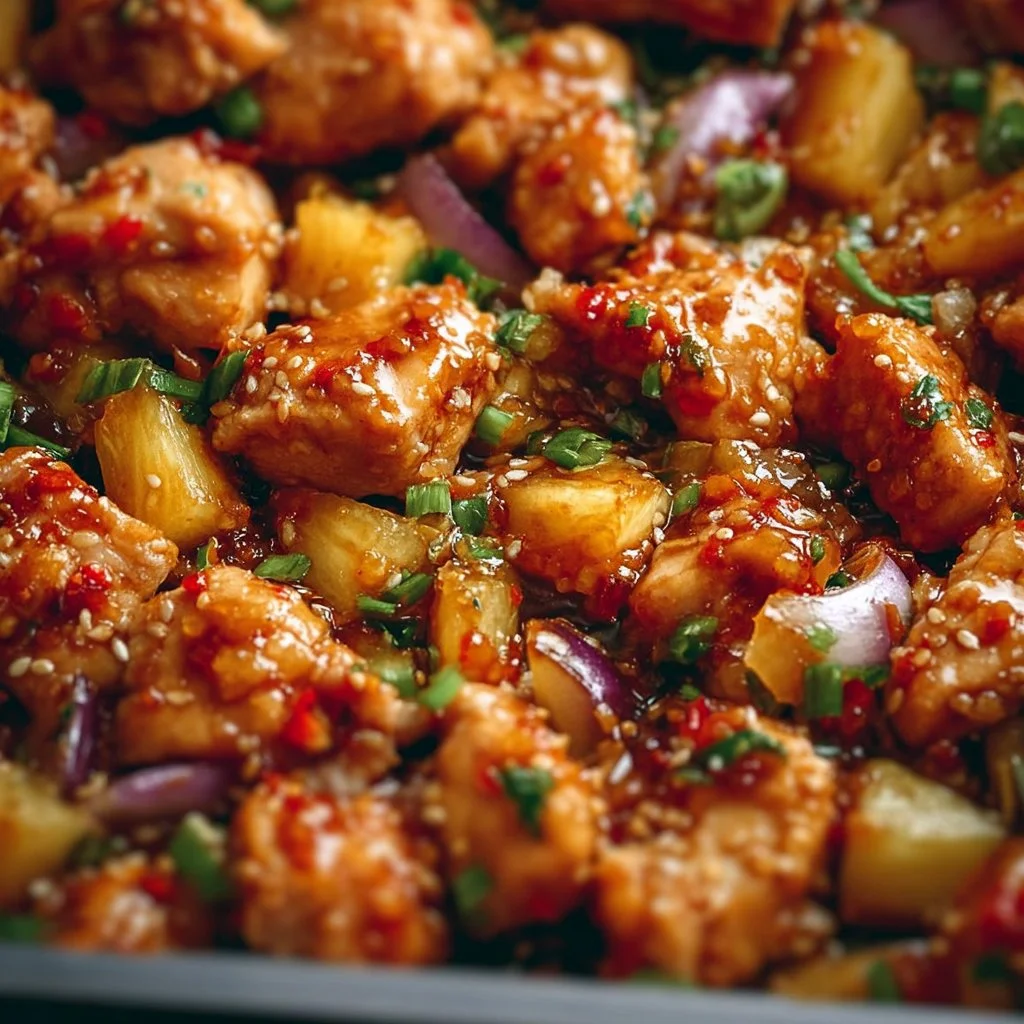 Hawaiian Chicken Sheet Pan