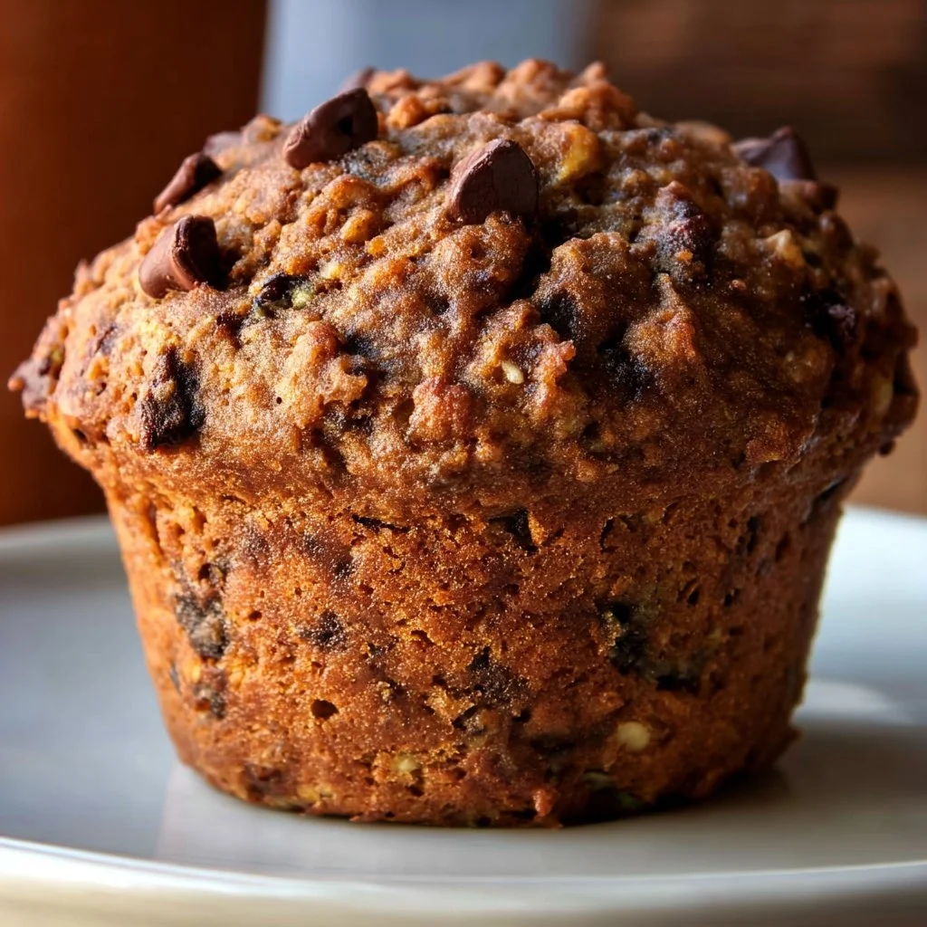 Healthy vegan power muffin with nuts and fruits for a nutritious snack