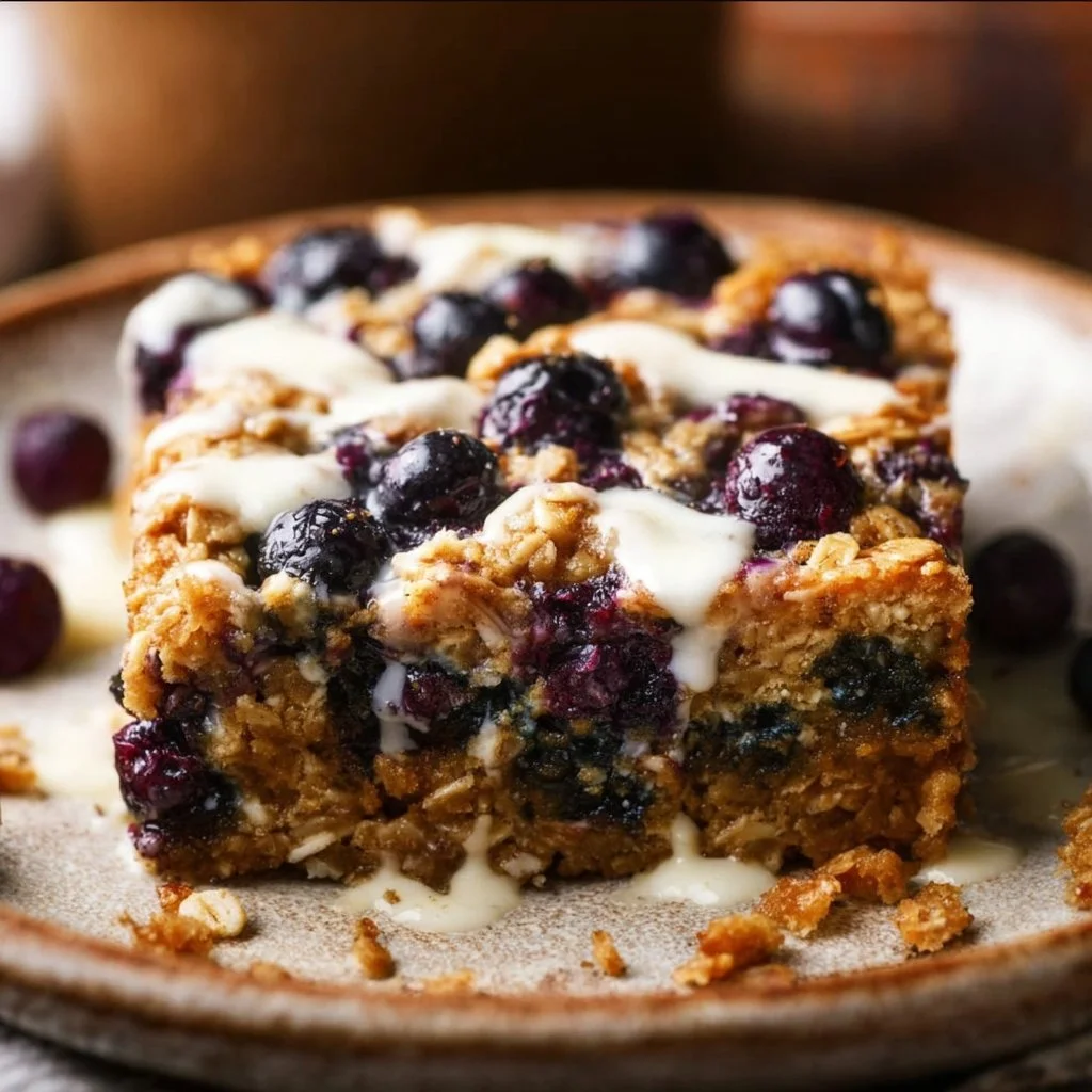 Healthy Blueberry Breakfast Baked Oatmeal