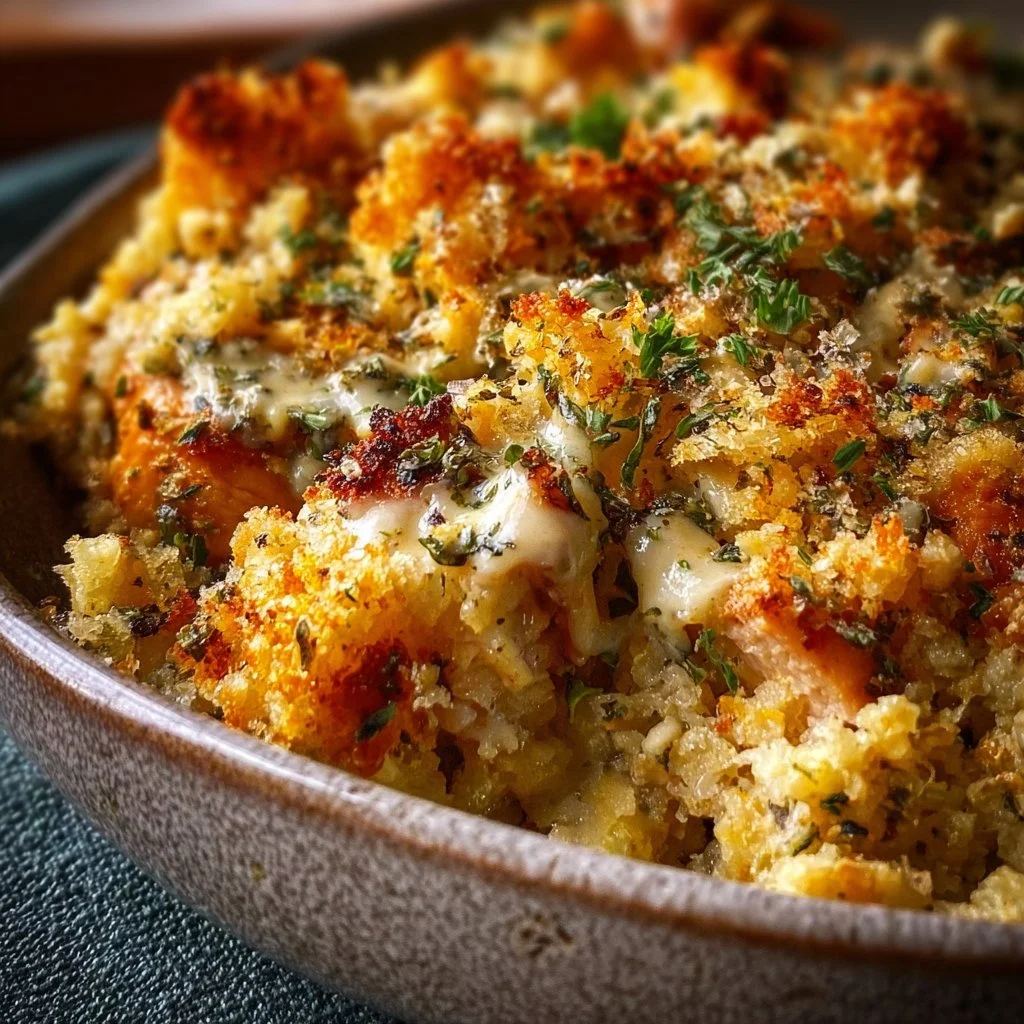 Healthy Chicken Cauliflower Rice Casserole