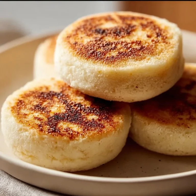 Homemade gluten-free English muffins fresh from the oven