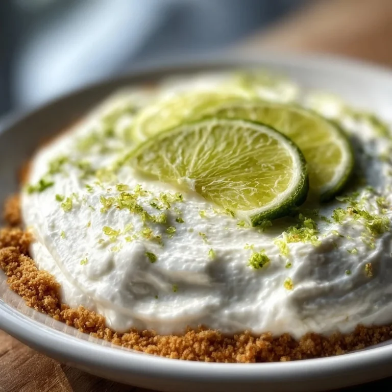 Key Lime Pie Dip served in a bowl with lime slices