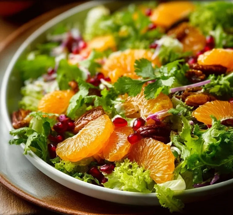 Delicious Mandarin Orange Salad with vibrant colors and fresh ingredients
