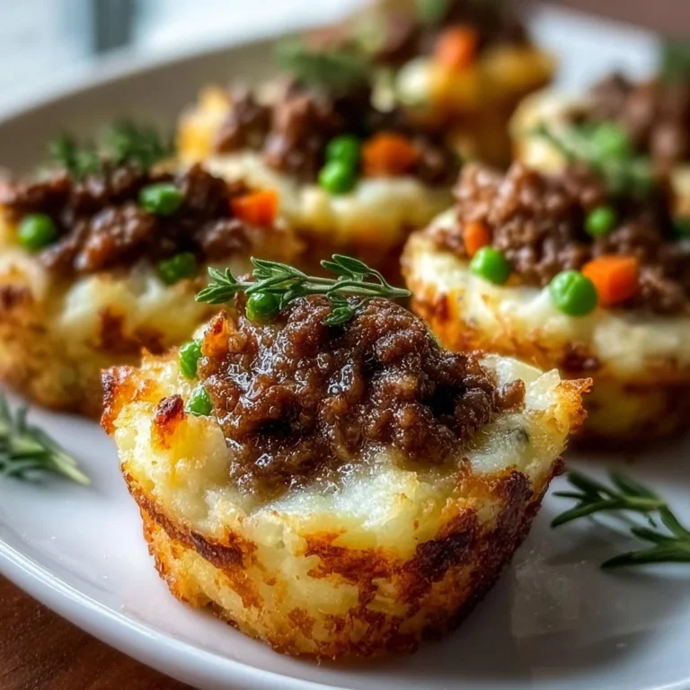 Mini Shepherd's Pie Bites served on a platter