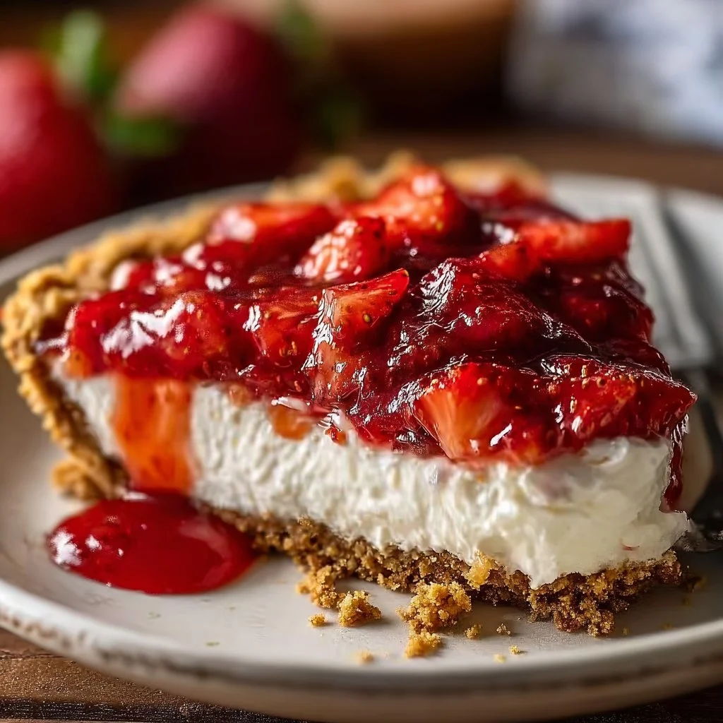 No-Bake Strawberry Pie
