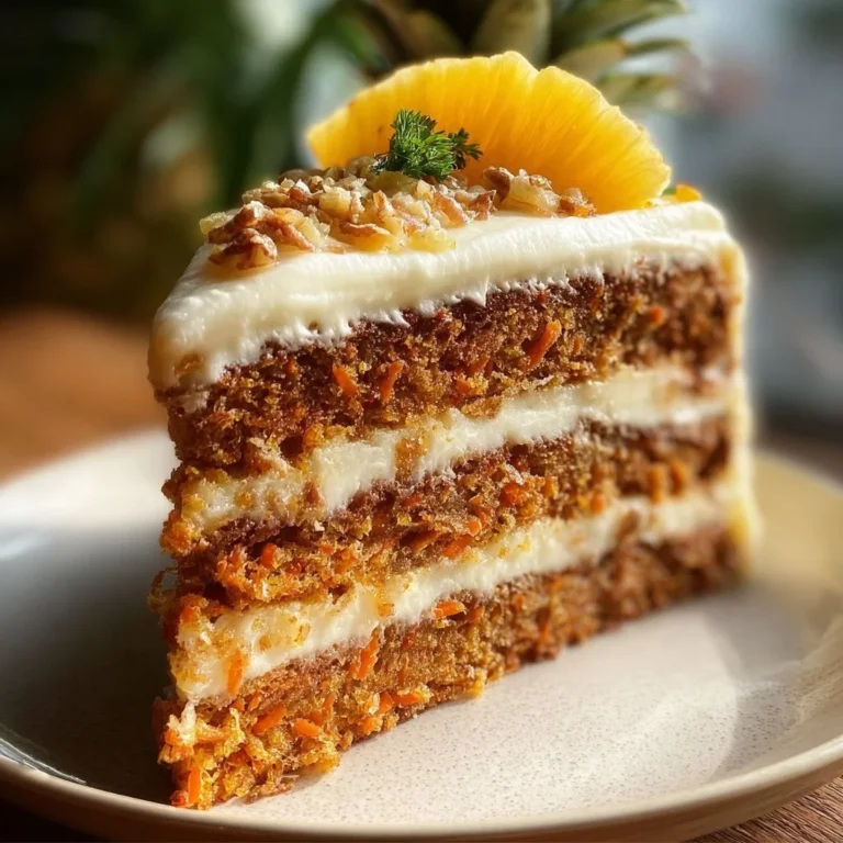 Pineapple Carrot Cream Cake with vibrant layers and a creamy frosting