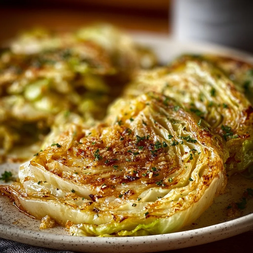Savory Garlic Butter Cabbage Steaks
