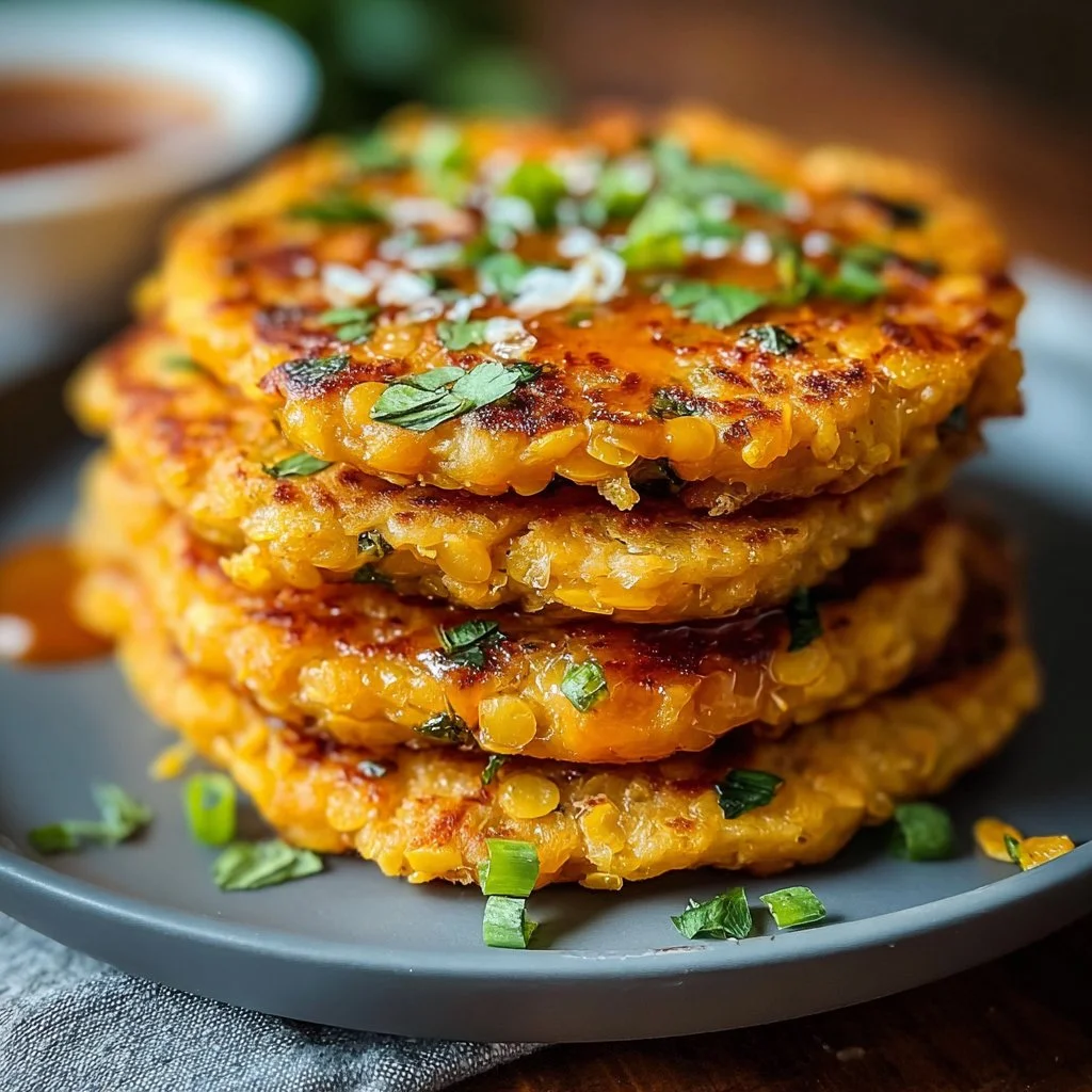 Savory Red Lentil Pancakes