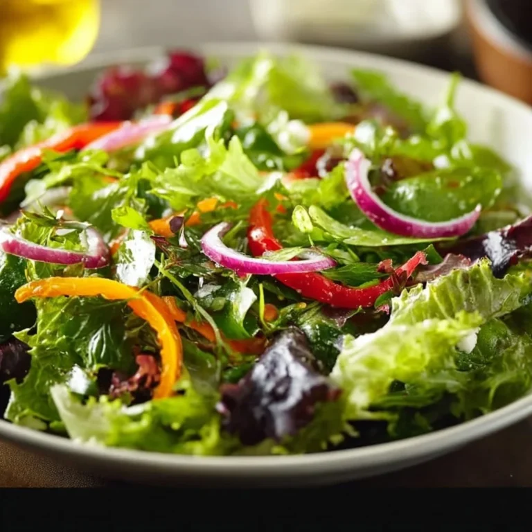 Fresh Spring Mix Salad with vibrant greens and colorful vegetables