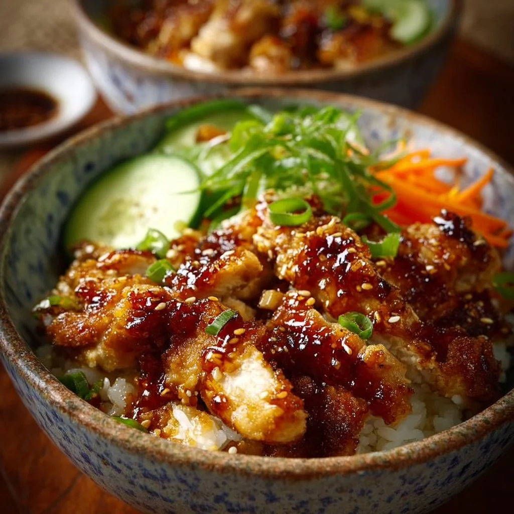 Sticky Chicken Rice Bowls