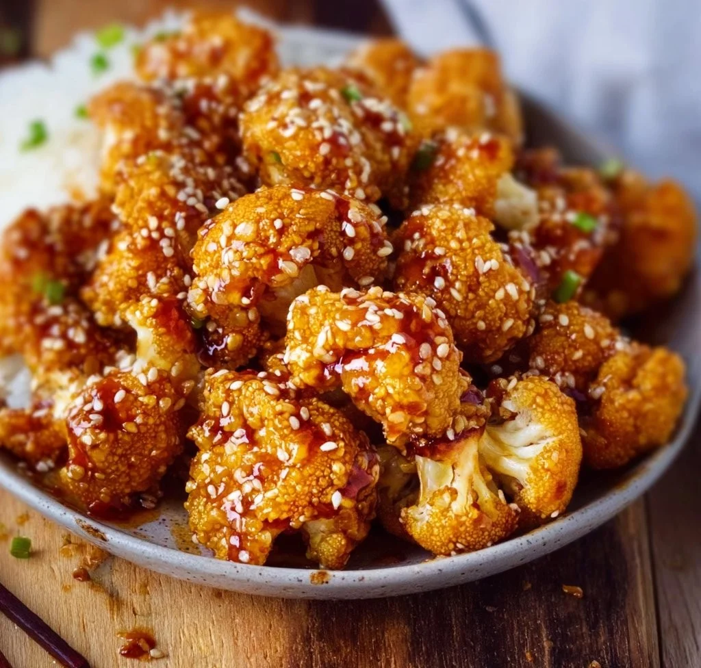 Sticky Sesame Cauliflower