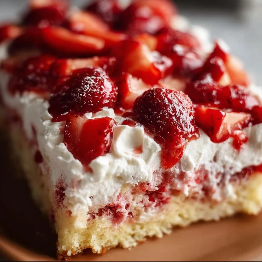 Strawberry Shortcake Sheet Cake