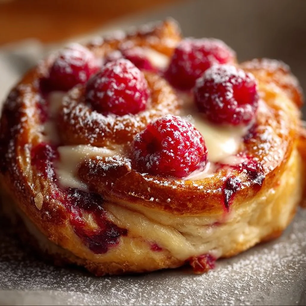 Sugar Raspberry Danish Bun