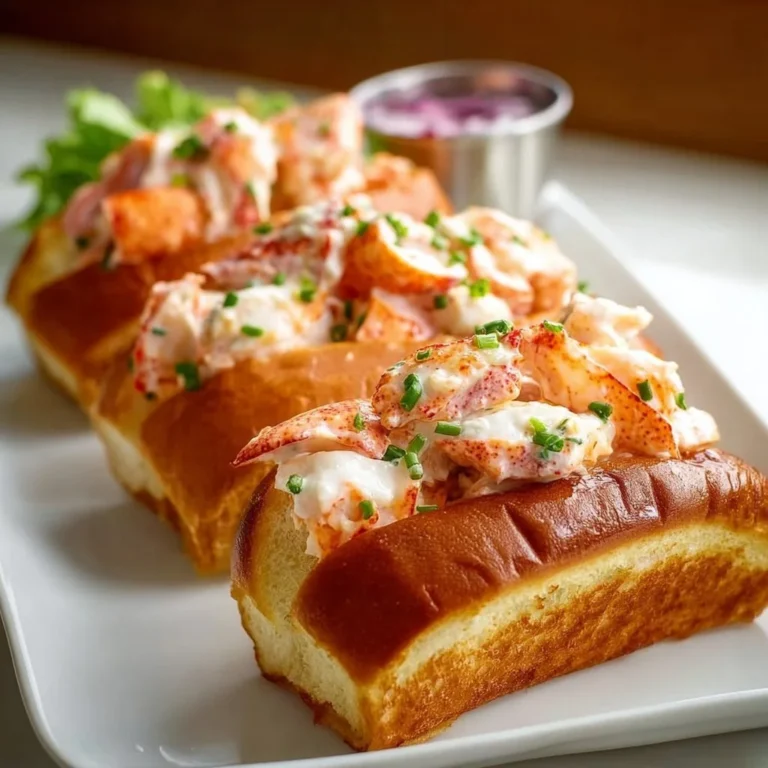 Delicious homemade prawn lobster rolls served on a plate