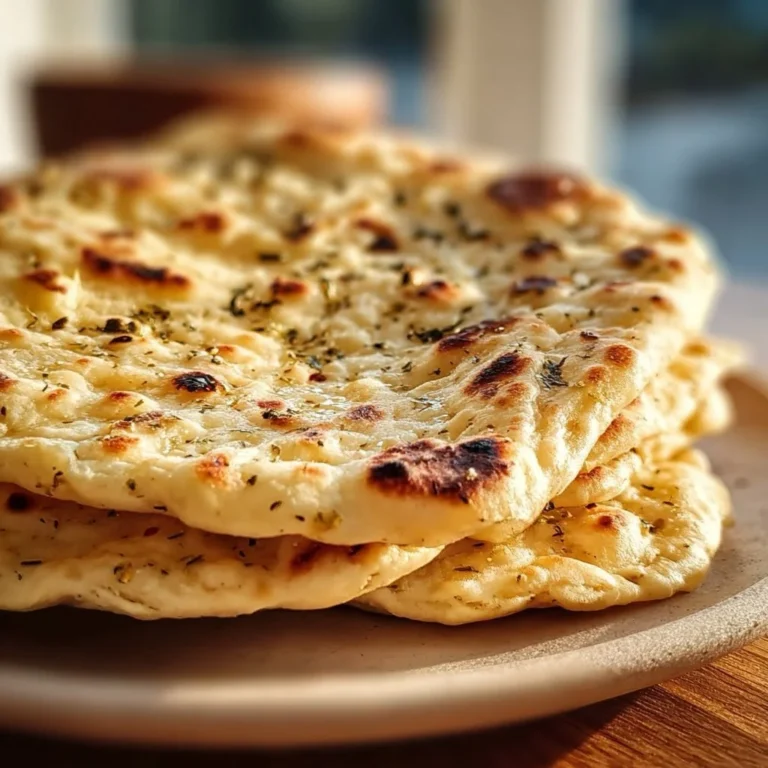 Delicious homemade gluten-free flatbread on a wooden surface