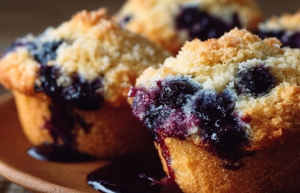 Blueberry Lemon Muffins (Almond Flour)