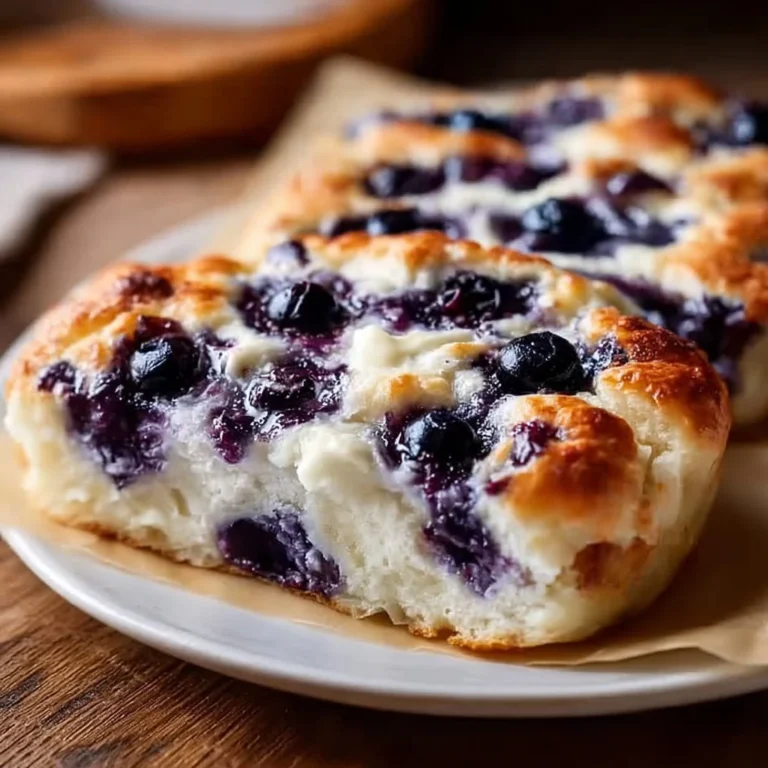 Cottage Cheese Blueberry Cloud Bread - a light and fluffy snack
