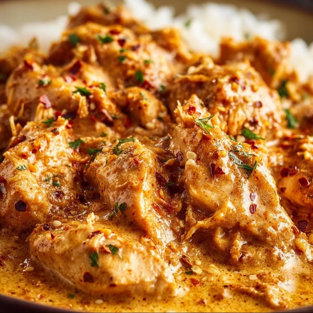 Creamy Crockpot Cajun Butter Chicken