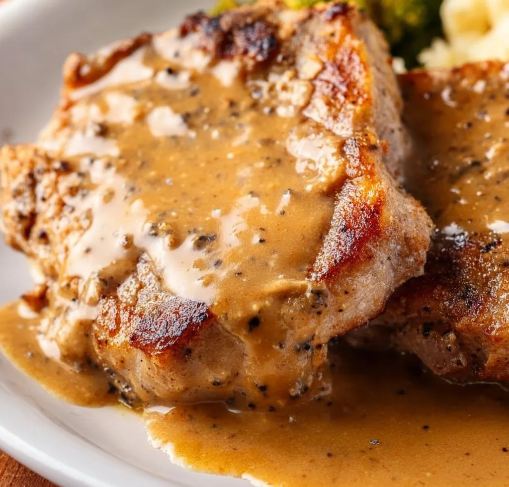 Easy Baked Pork Chops in Gravy