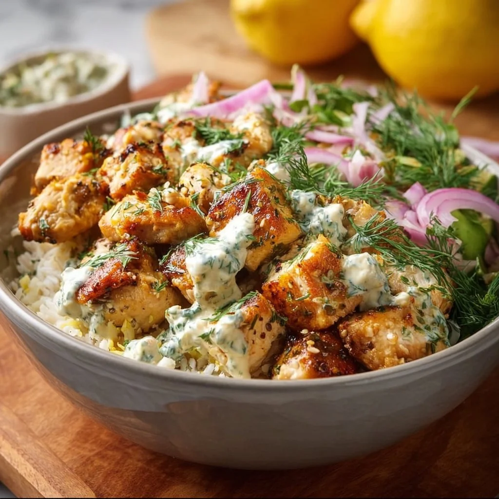 Lemon-Dill Chicken Bowls