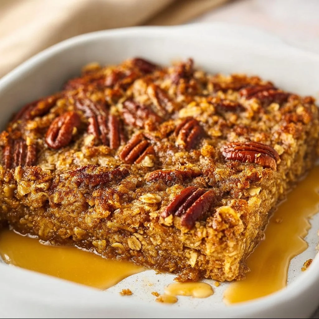 Pecan Pie Baked Oatmeal