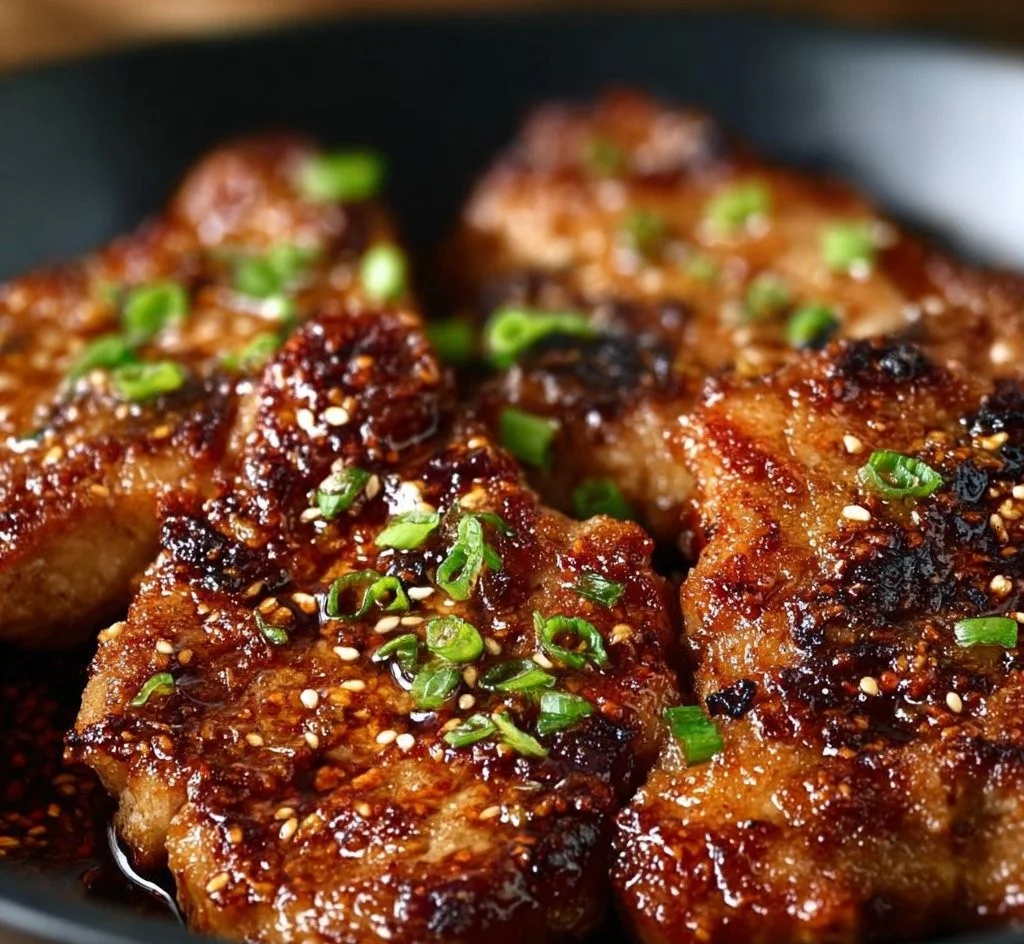 Savory Korean Pork Chops