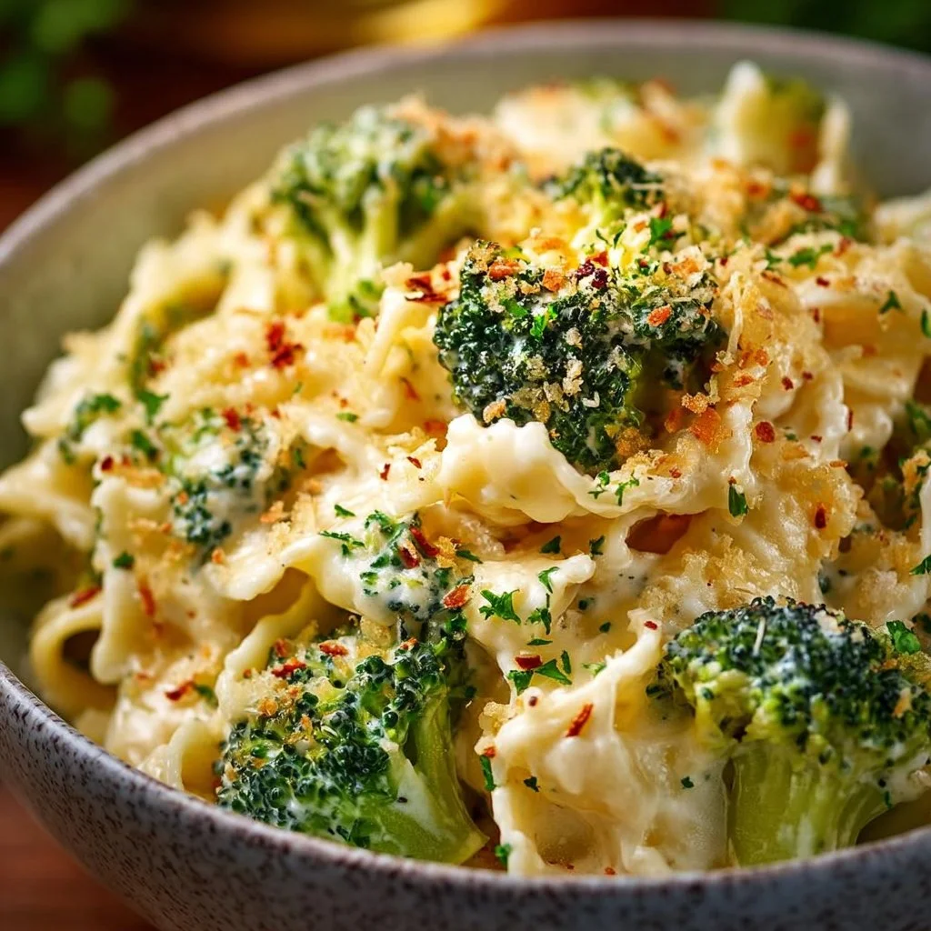 Simple Cottage Cheese Alfredo with Broccoli