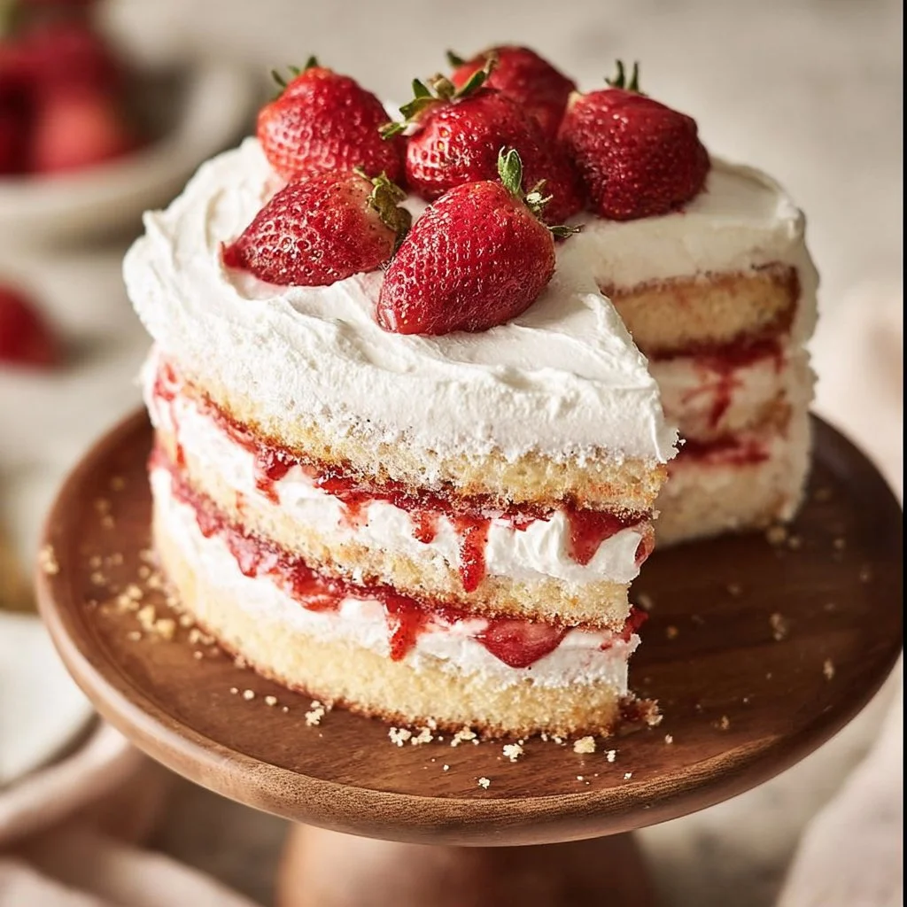 Strawberry Shortcake Layer Cake
